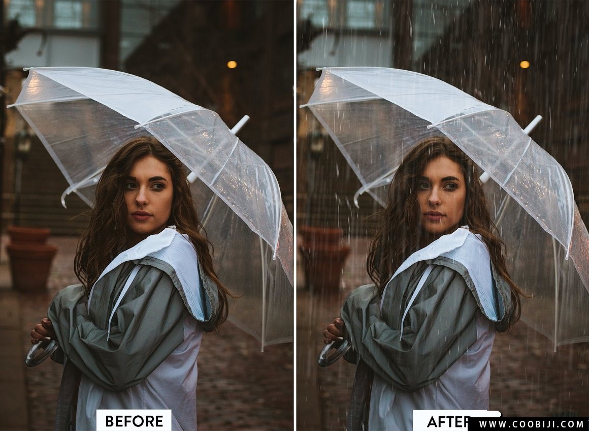 素材-30张真实下雨雨滴效果摄影后期图片叠加合成素材插图