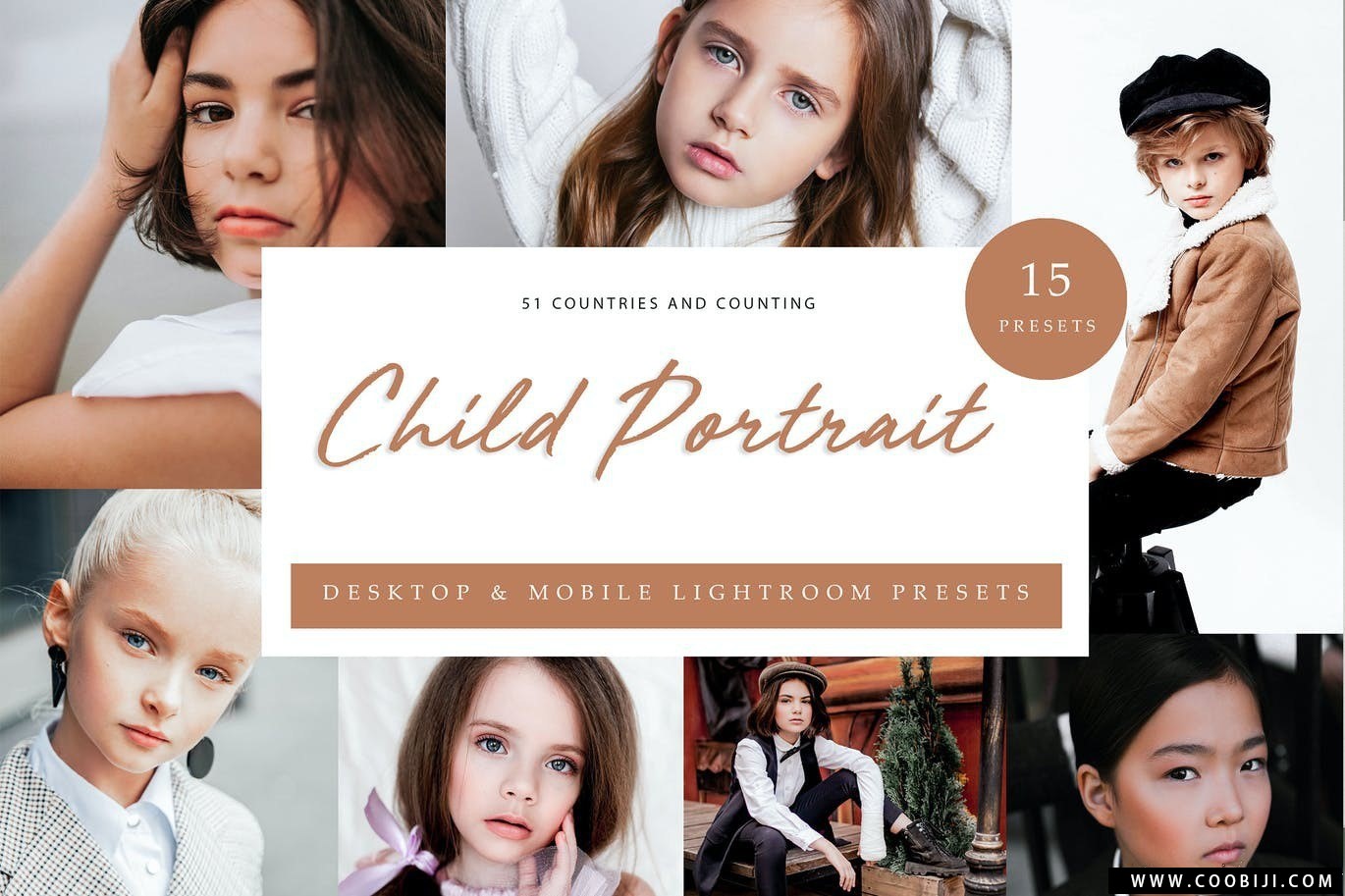 预设-15款儿童人像摄影后期PS/LR调色预设 – Lightroom Presets – Child Portrait-小新卖蜡笔