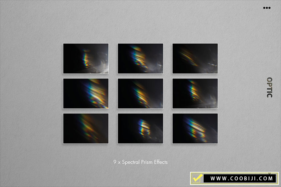 素材-6套非常逼真的光学/棱镜/彩虹漏光光影效果PS叠层图片素材插图11