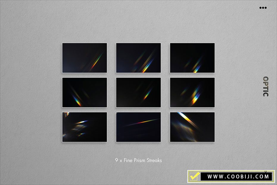素材-6套非常逼真的光学/棱镜/彩虹漏光光影效果PS叠层图片素材插图2